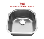 Futura Elgin FA3305 Single Bowl Stainless Steel Kitchen Sink