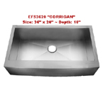 Homeplace Corrigan EFS3620 Single Bowl Stainless Steel Sink