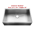 Homeplace Burke HFS3219 Single Bowl Stainless Steel Sink