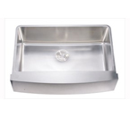 Dawn DAF3320C Undermount Single Bowl With Curved Apron Front Stainless Steel Sink