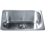 Dawn 3233 Topmount Single Bowl Stainless Steel Sink