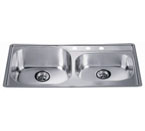 Dawn CH355 Topmount Double Bowl Stainless Steel Sink
