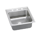 Elkay Lustertone LRADQ2022 Quick Connect Topmount Single Bowl Stainless Steel Sink