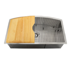 Ticor TR2220 Undermount 16 Gauge Stainless Steel Kitchen Sink With Free Strainer/Rinse Grid
