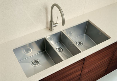 Blanco Precision Undermount 16 R10 Triple Bowl Sink