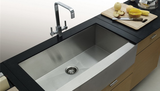 30 zero radius kitchen sink