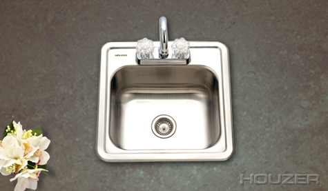 Houzer Hospitality Bar Sink 1515-6BS-1