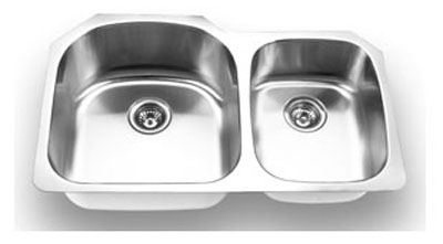 Suneli SM3320L Undermount Double Bowl Stainless Steel Sink