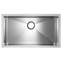 BLANCO Microedge Super Single Bowl Kitchen Sink STEEL