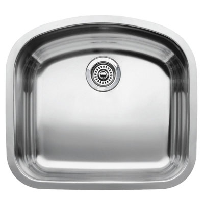 Blanco Wave MicroEdge Undermount 22-7/16" Inset/Flushmount Single Bowl Sink