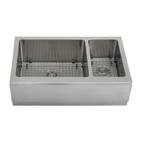 Ticor 33" S4406 Apron 16 Gauge Stainless Steel Kitchen Sink + Accessories