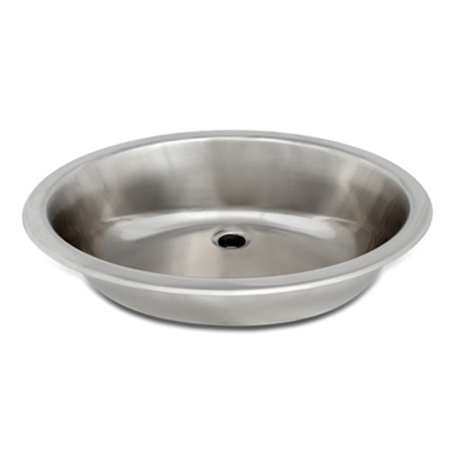 Ticor S720 Undermount/Overmount Stainless Steel Oval Bathroom Sink