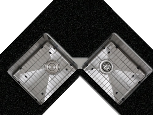 Ticor TR1400 Undermount 16-Gauge Stainless Steel Square Kitchen Sink + Accessories