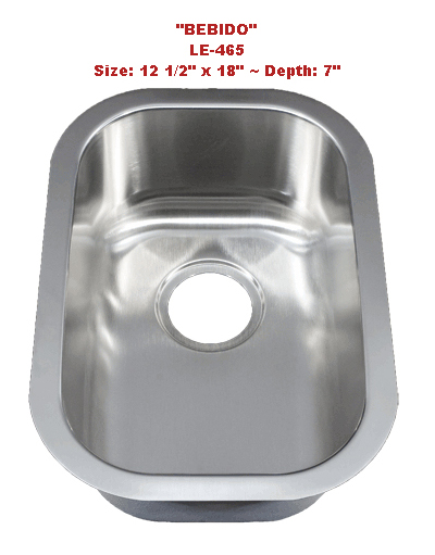 Leonet Bebido LE-465 Single Bowl Stainless Steel Kitchen Sink