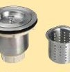 Kitchen Sink Strainer with Removable 2 1/8 Inch Basket Included in Brushed Finish