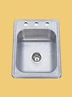 Plumber Friendly PFSS172163 Topmount Single Bowl Stainless Steel Sink