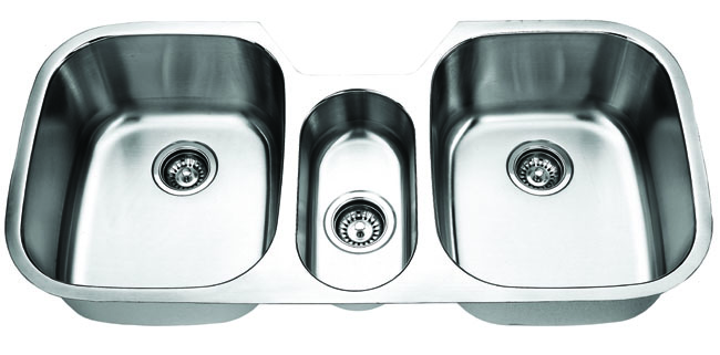 Fontaine Stainless Steel Triple Bowl Undermount Kitchen Sink