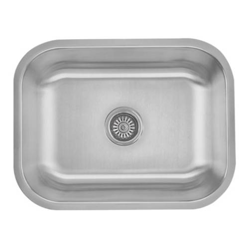 Wells Sinkware 16 Gauge Single Bowl Undermount Stainless Steel Kitchen Sink Package CMU2318-9-16-1