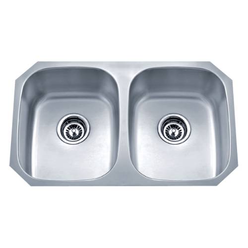 Wells Sinkware 18 Gauge Undermount Double Bowl Stainless Steel Kitchen Sink SSU3018-88