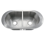 C-Tech-I Linea Amano Viano LI-1700 Double Bowl Stainless Steel Sink