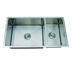 C-Tech-I Linea Amano Molino LI-2100-R Double Bowl Stainless Steel Sink