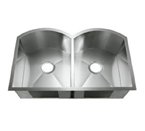 C-Tech-I Linea Amano Plati LI-2200-S Double Bowl Stainless Steel Sink