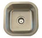 Alpha International U-102 Undermount Single Bowl Stainless Steel Sink