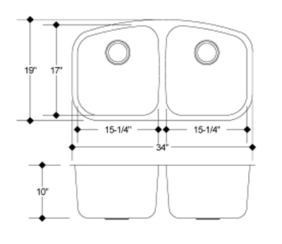 GRIDS ONLY for the C-Tech-I Linea Imperiale Lusitania LI-200 Double Bowl Stainless Steel Sink