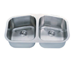 C-Tech-I Linea Imperiale Lusitania LI-200-M Double Bowl Stainless Steel Sink