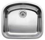 Blanco Wave MicroEdge Undermount 22-7/16" Inset/Flushmount Single Bowl Sink