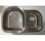 Mazi 915 Undermount Double Bowl Stainless Steel Sink