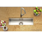 Houzer Contempo Trough Zero Radius Undermount Trough Bar/Prep Sink CTB-2385