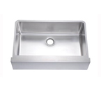 Dawn DAF3320 Undermount 16 Gauge Single Bowl Flat Apron Front Stainless Steel Sink