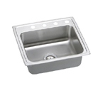 Elkay Lustertone LR2521 Topmount Single Bowl Stainless Steel Sink