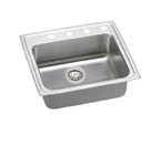 Elkay Lustertone LRADQ2521 Quick Connect Topmount Single Bowl Stainless Steel Sink