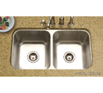 Houzer MD-3109 Undermount 50/50 Double Bowl Stainless Steel Sink