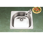 Houzer PMS-2522 Topmount Single Bowl Stainless Steel Sink