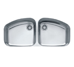 Franke Vision VNX12045 Undermount Double Bowl Stainless Steel Sink