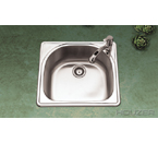 Houzer RMS-2522 Topmount Single Bowl Stainless Steel Sink