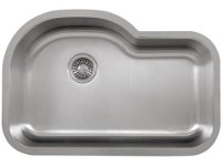 Ticor S113 Undermount 16-Gauge Stainless Single Bowl Kitchen Sink With Free Deluxe Strainer