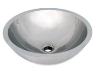 Ticor S2090 Vessel Stainless Steel Round Bathroom Sink