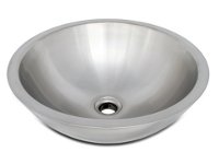 Ticor S2095 Vessel Stainless Steel Round Bathroom Sink