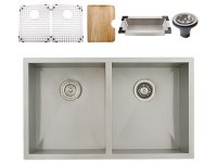 Ticor S3550 Undermount 16-Gauge Stainless Steel Kitchen Sink + Accessories