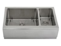 Ticor 33" S4406 Apron 16 Gauge Stainless Steel Kitchen Sink + Accessories