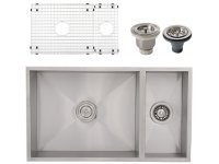 Ticor S6502 Undermount Stainless Square Kitchen Sink + Accessories