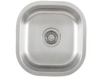Ticor S815 Undermount 16 G Stainless Steel Single Bowl Kitchen Sink With Free Deluxe Strainer