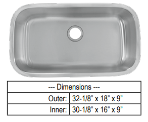 Intrepid Undermount Kitchen sink 16329