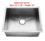Homeplace Alto HBS2318 Single Bowl Stainless Steel Sink