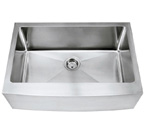30" Stainless Steel Curved Front Apron Sink 15mm Radius TZ3021CFS