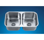 Dawn ASU109 Undermount Equal Double Bowl Stainless Steel Sink